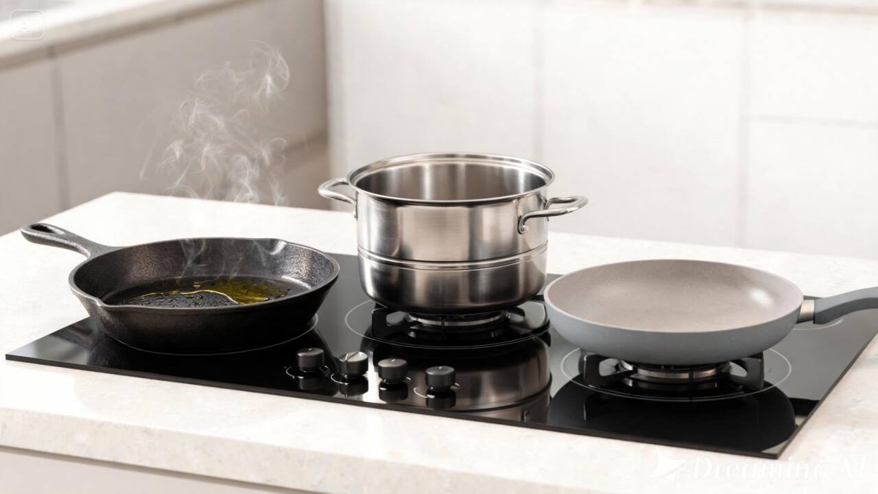 Qual panela é melhor usar: a de ferro, a de inox ou a antiaderente?