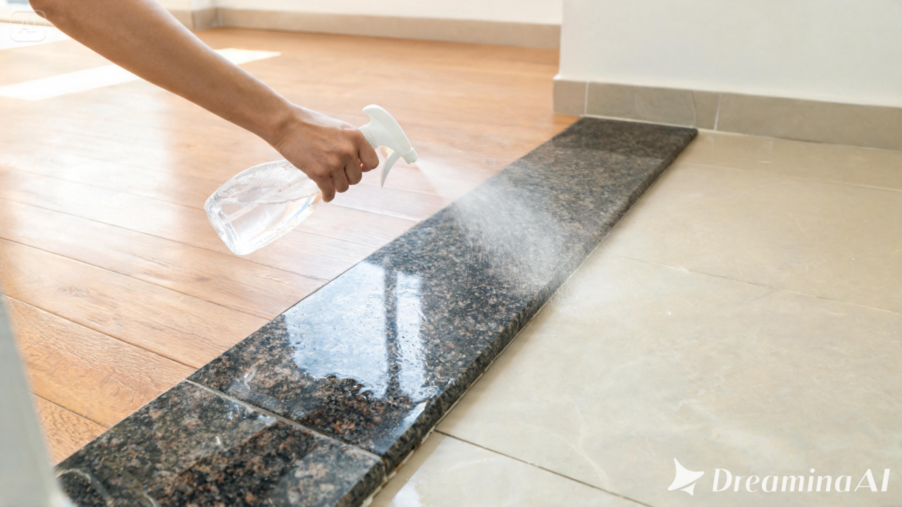 Especialistas destacam como a limpeza das soleiras com água e álcool ajuda a preservar o piso e reduzir sujeiras em áreas movimentadas.