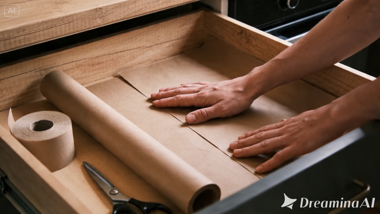 Quem busca mais organização e menos trabalho na limpeza está apostando no papel kraft. Saiba o que ele faz nas gavetas.