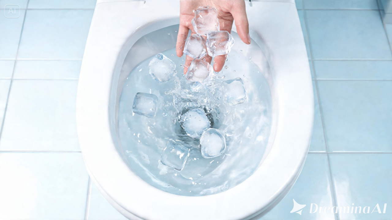 Um hábito curioso e econômico está ganhando espaço nas redes sociais. Veja como o gelo pode auxiliar na limpeza do vaso sanitário.
