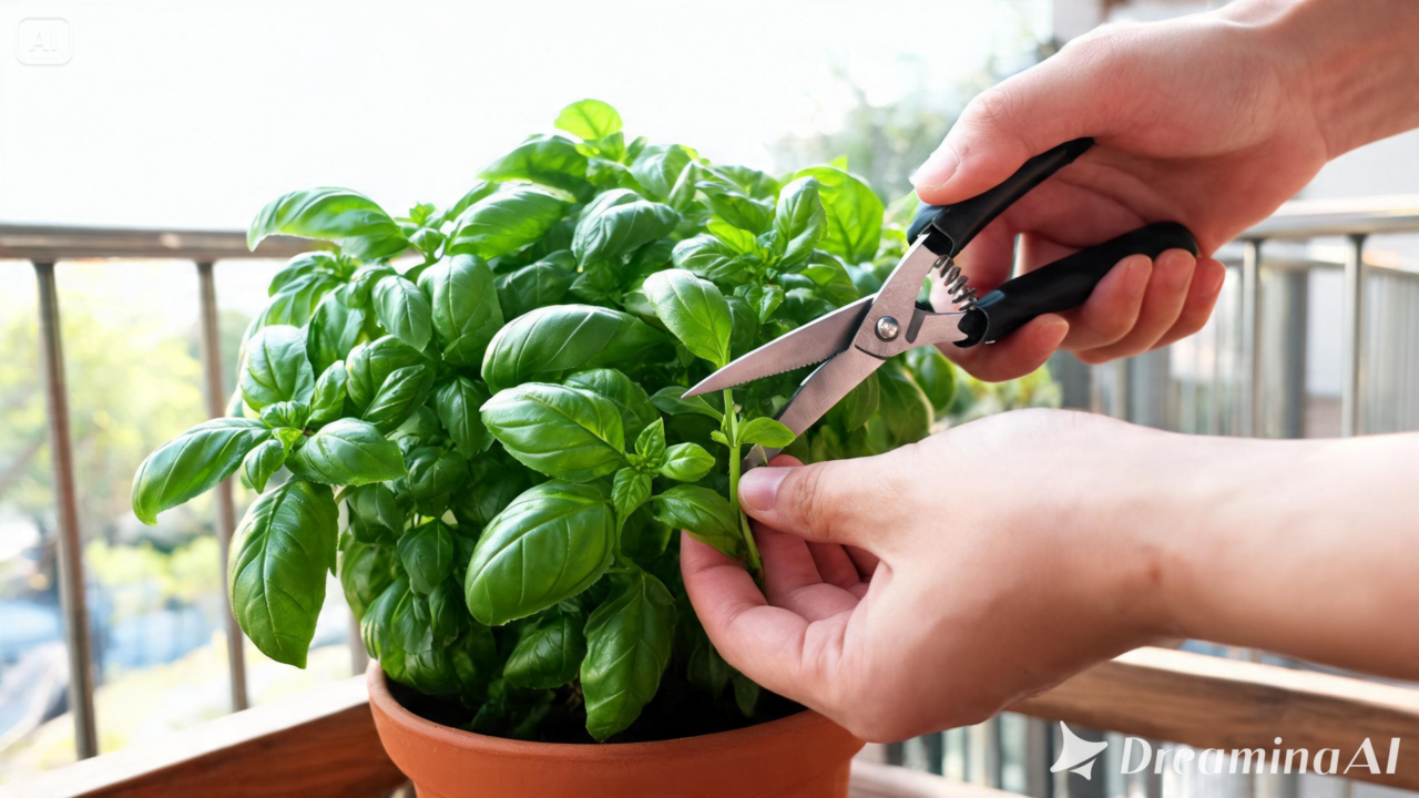 O segredo para um manjericão compacto e cheio de folhas está em um detalhe pouco conhecido que faz toda a diferença no cultivo.