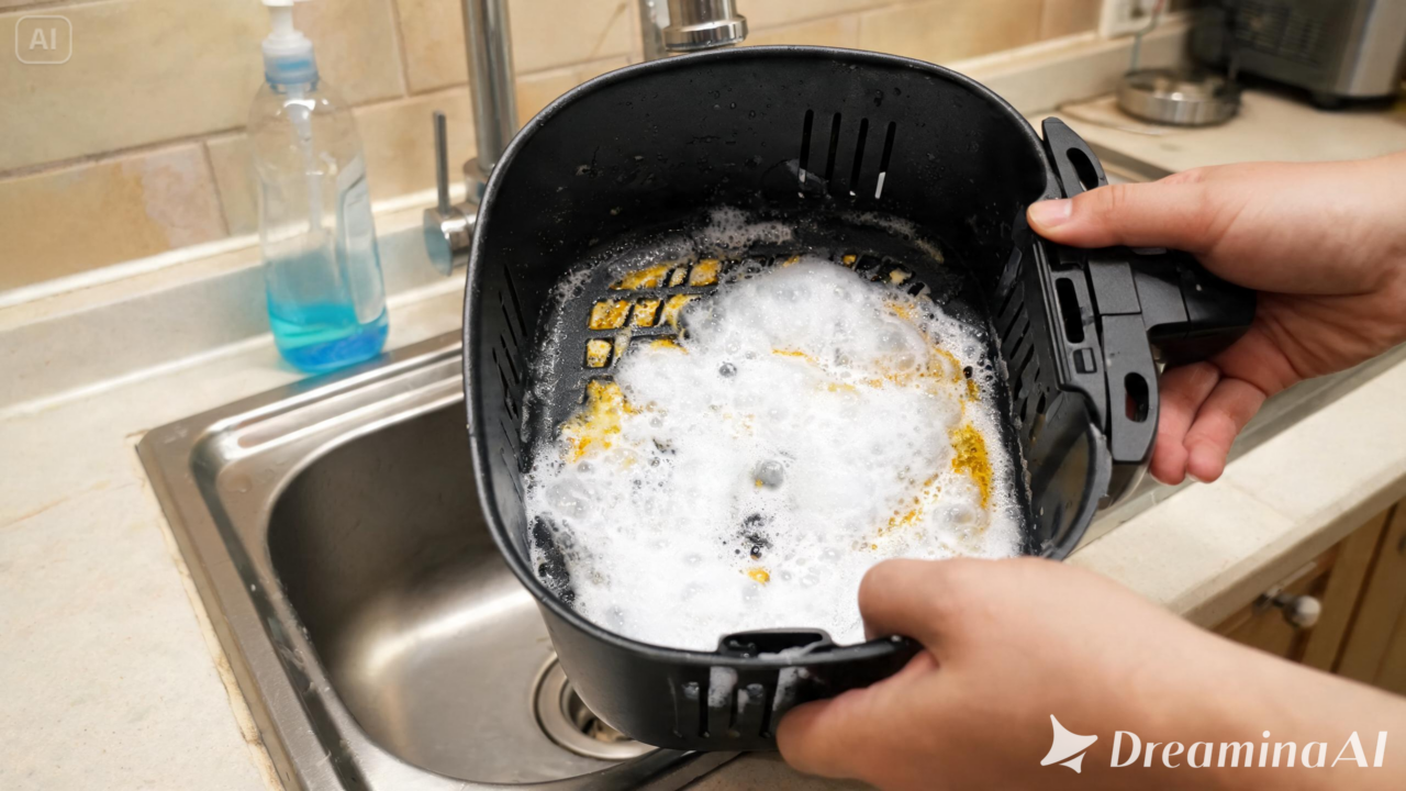 Entenda por que a gordura gruda na fritadeira elétrica e aprenda cuidados simples para facilitar a limpeza e prolongar a vida do aparelho