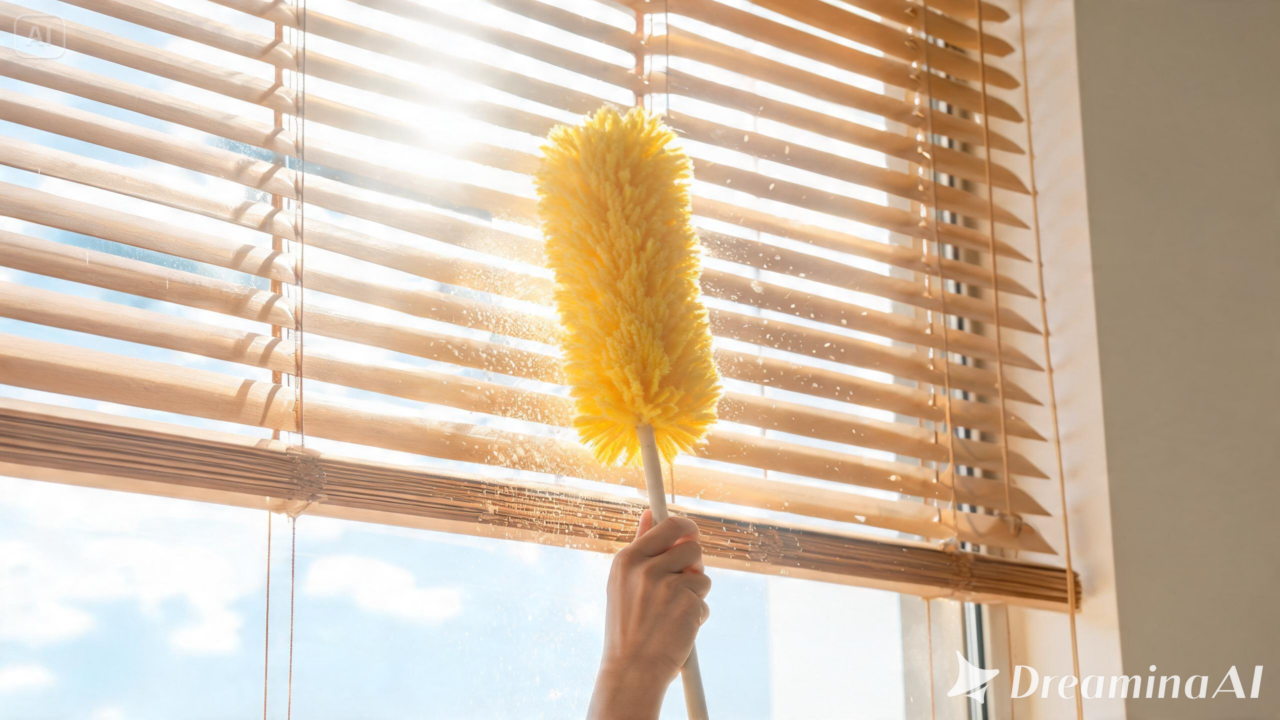 Saiba como fazer a limpeza de cortinas e persianas em casa sem desmontar nada, economizando tempo e evitando sujeira espalhada.