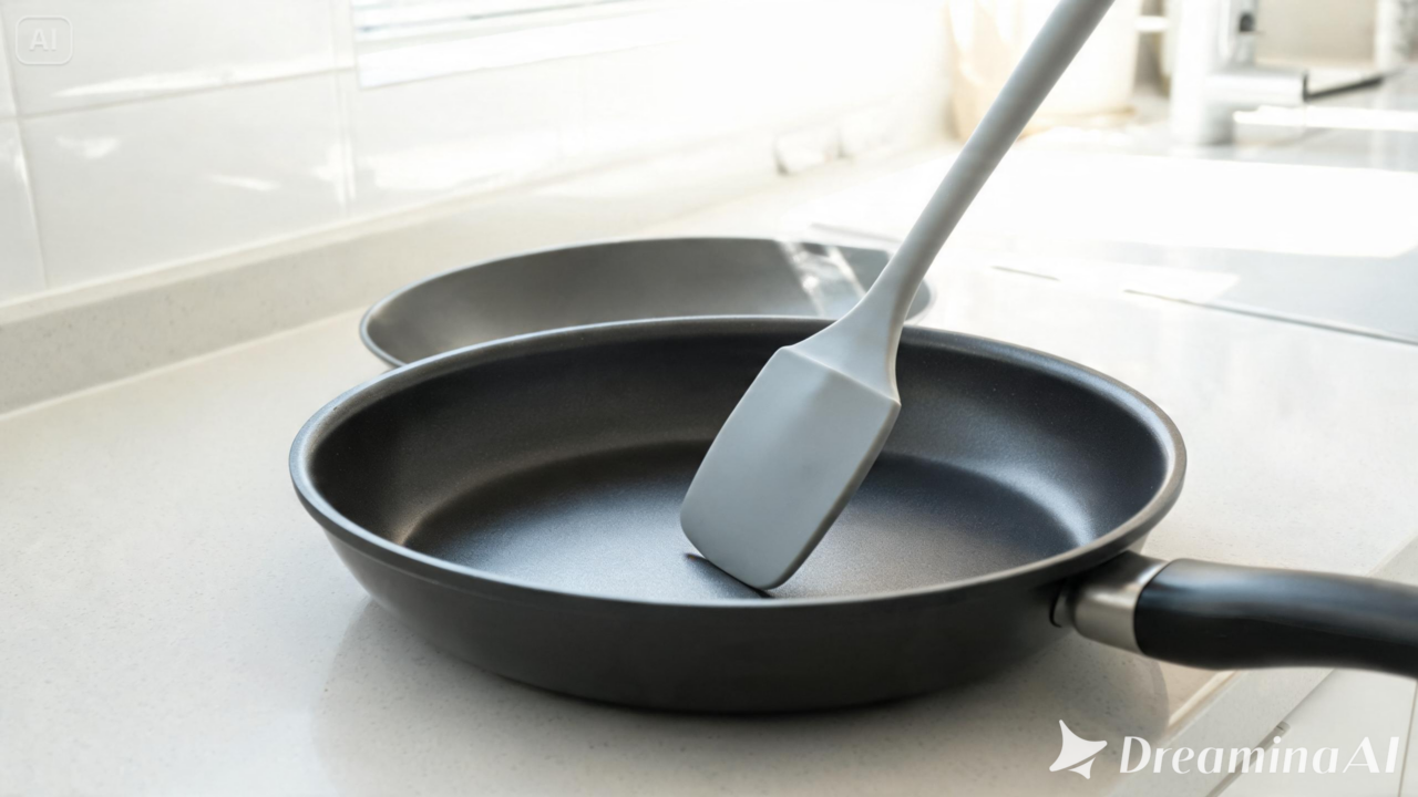 Descubra por que a frigideira antiaderente queima e como limpar resíduos escuros sem danificar o revestimento com métodos simples de cozinha.
