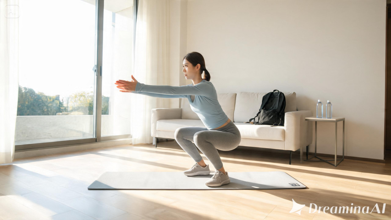 Exercícios de força fáceis para fazer em casa: confira um treino completo para fortalecer pernas, braços, abdômen e costas.