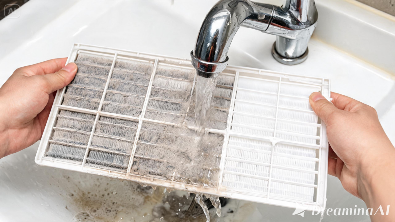 Filtro sujo aumenta o gasto de energia e prejudica a climatização. Veja quando limpar e por que isso faz diferença.