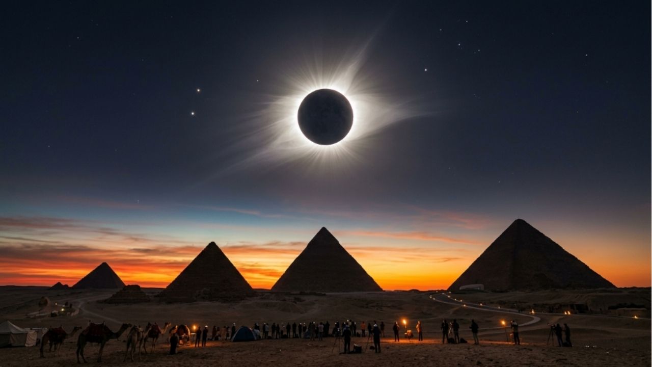 A sombra da Lua vai cruzar Europa, África e Oriente Médio.
