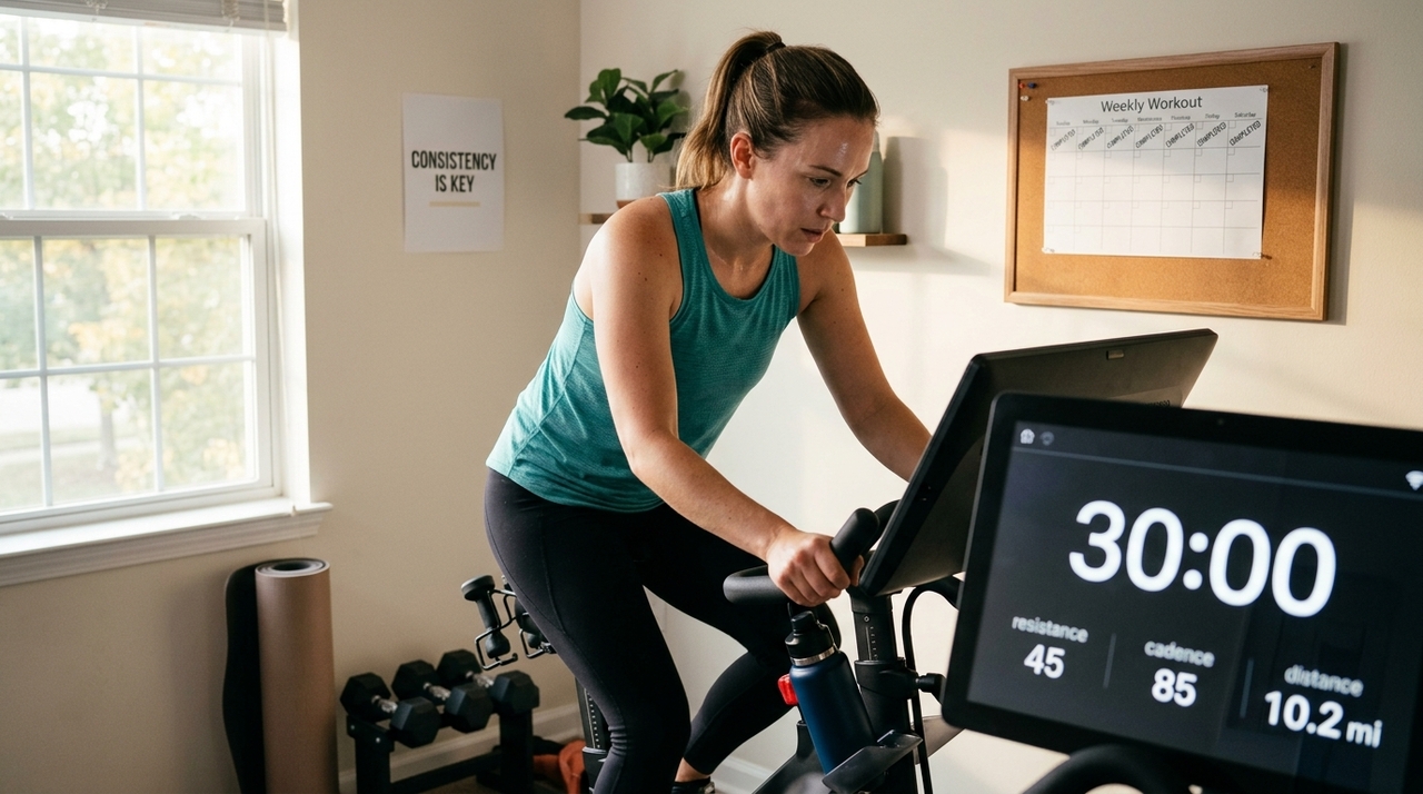 A forma mais simples é pedalar em dias alternados no começo e aproximar as sessões quando o corpo se adaptar.