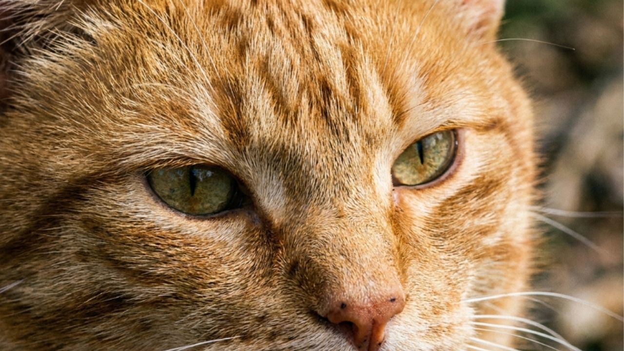 O pelo do gato laranja esconde um detalhe que muita gente não percebe.