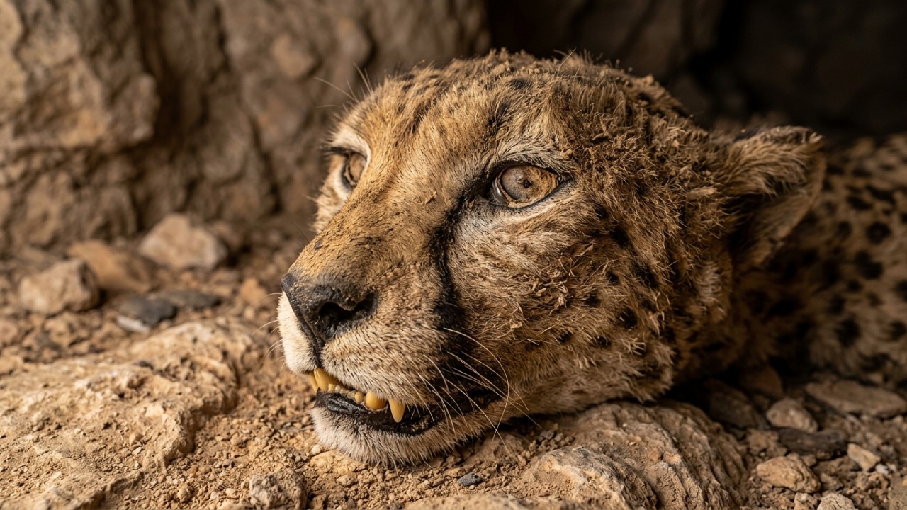 O clima extremamente seco do deserto permitiu a mumificação natural e intacta de tecidos orgânicos complexos. – Imagem gerada por IA