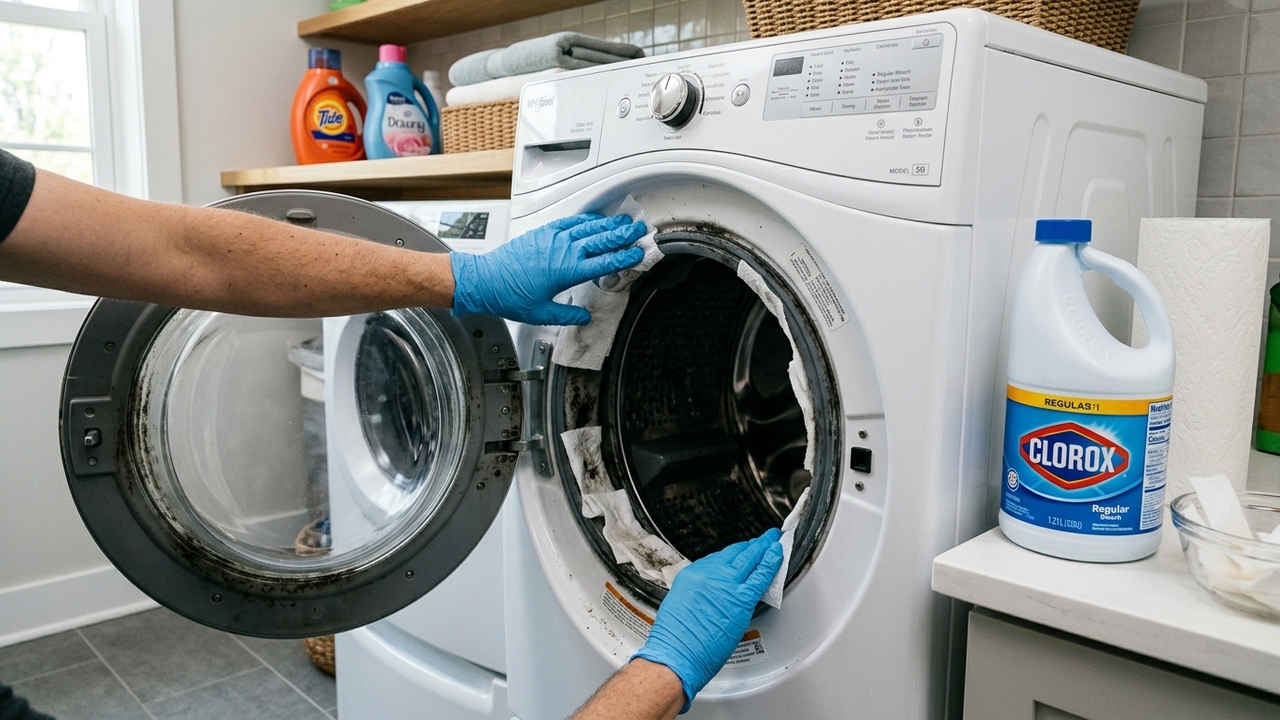 Papel-toalha e água sanitária resolvem um problema comum da máquina