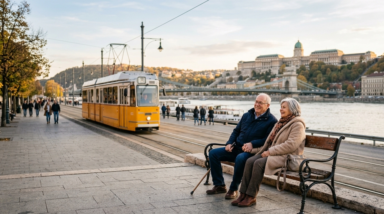 O transporte público de Budapeste ajuda porque conecta metrô, ônibus, bondes e trólebus em boa parte da cidade