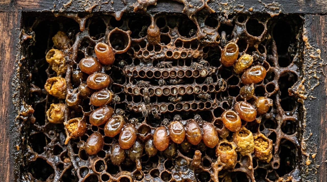 As operárias buscam resinas em troncos, brotos, feridas de árvores e outras fontes vegetais