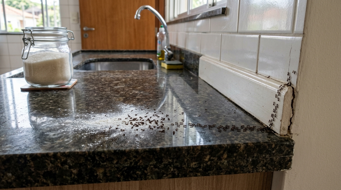 As formigas deixam uma trilha de cheiro que guia outras operárias até a fonte de alimento