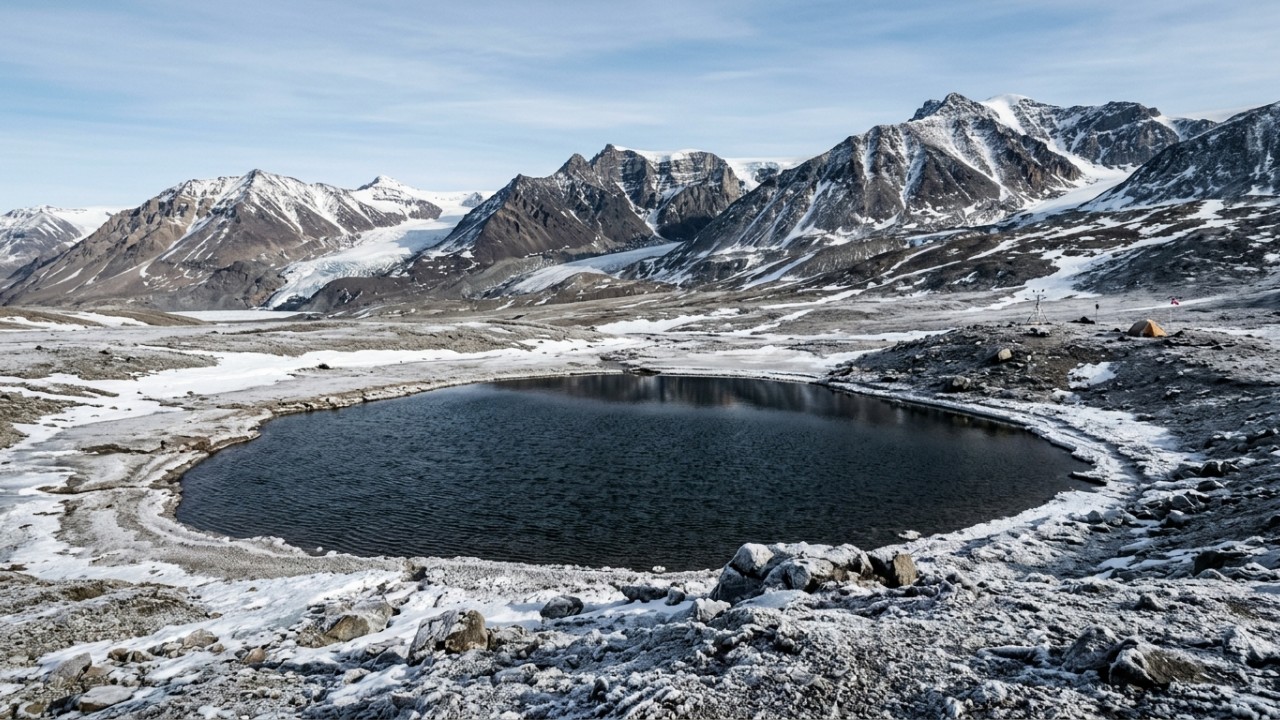 A NASA observa a Antártida do céu e o que encontra parece impossível mas é real: descobre um lago estranho com água que não congela nem a 58 graus negativos