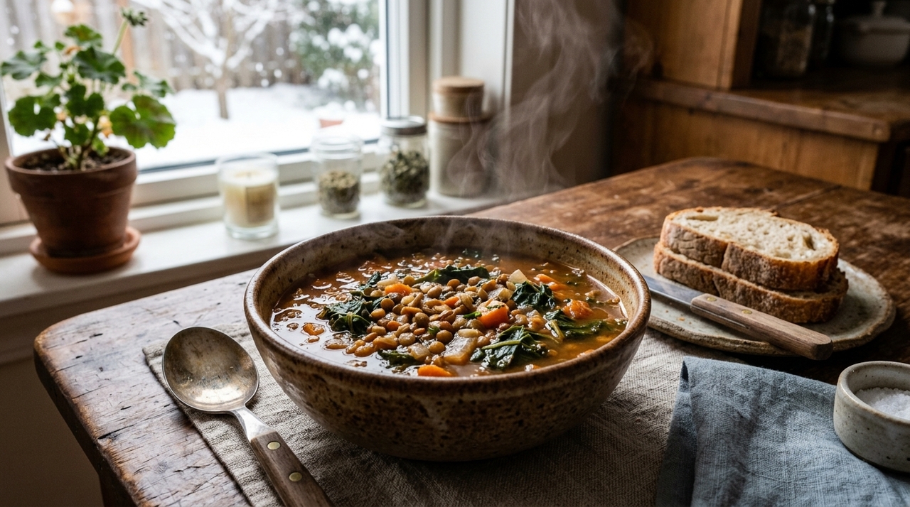 A lista de ingredientes segue a lógica da cozinha caseira espanhola: poucos itens, panela única e sabor construído em camadas.