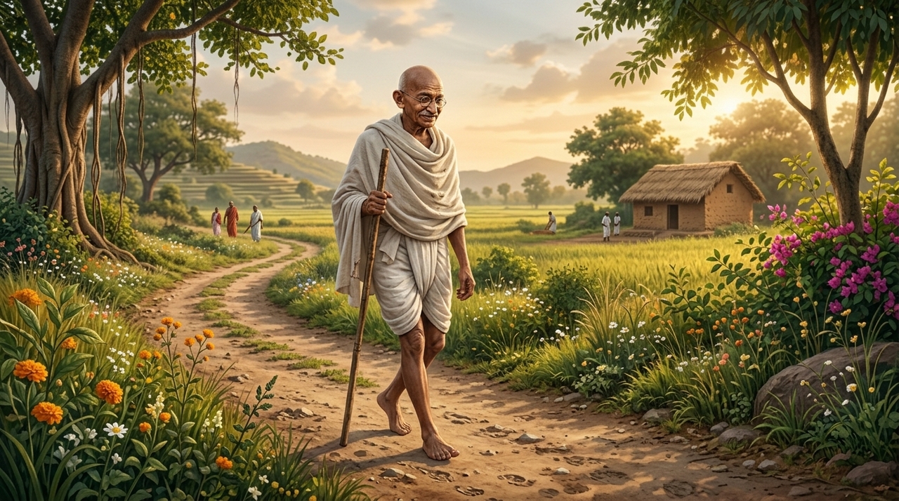 A harmonia proposta por Gandhi não exige perfeição.