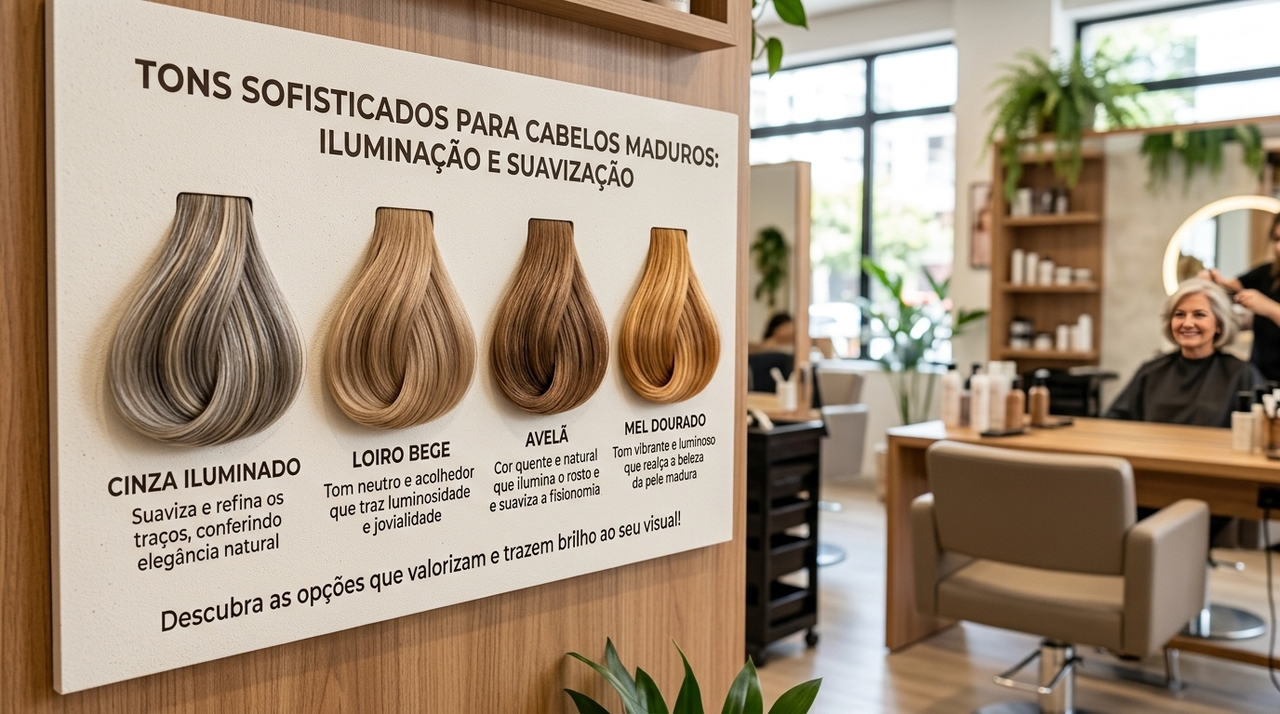 Os tons que costumam favorecer mais são os que trazem luminosidade sem exagero.