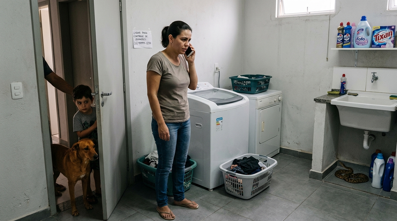 Cobras dentro de casa exigem portas bem vedadas