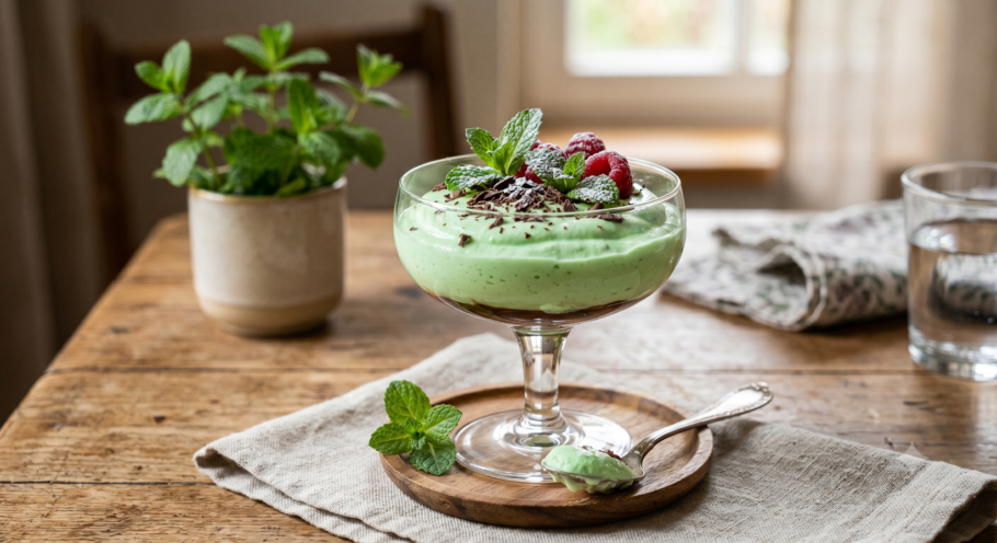Mousse de hortelã