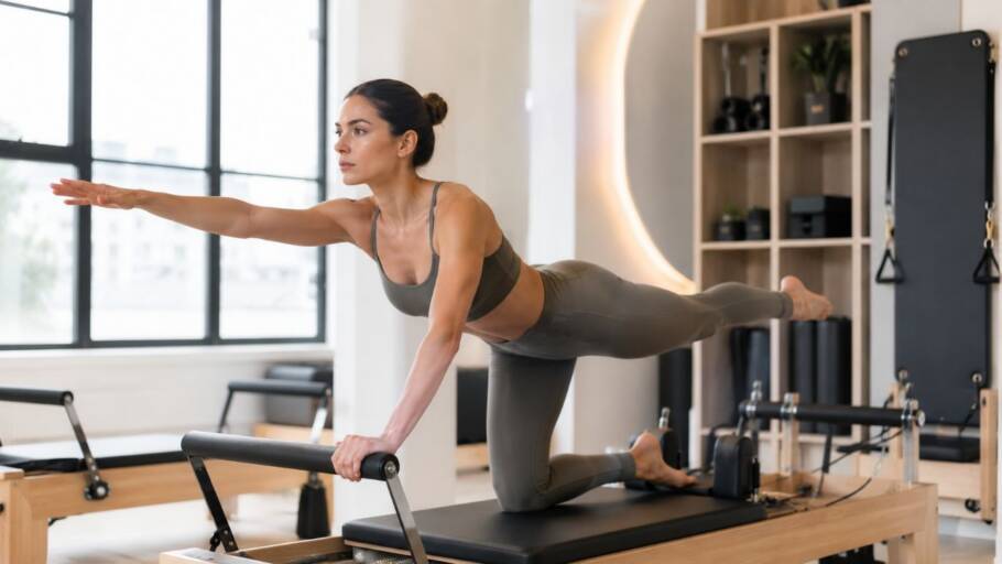 O pilates fortalece e estabiliza o corpo, mas o ganho extremo de massa exige treinos com carga