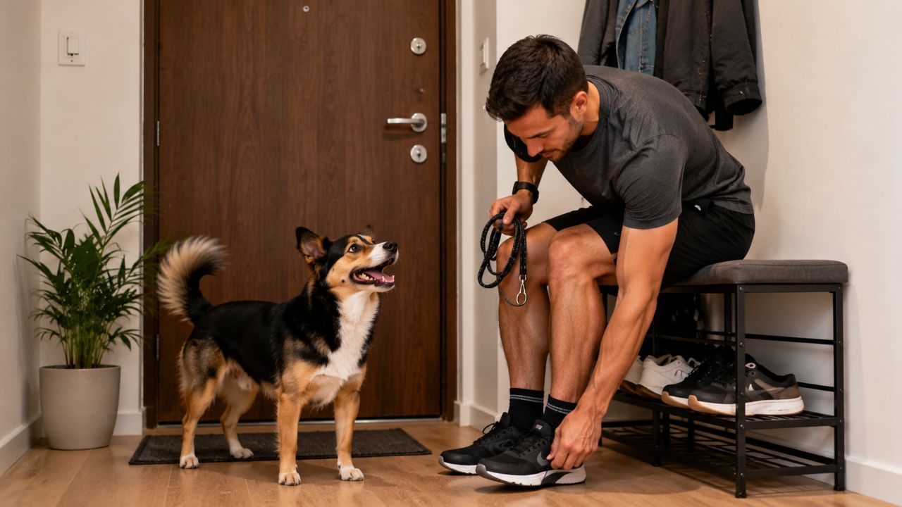 Cães identificam padrões e associam objetos ou gestos do tutor a ações como passear e comer.