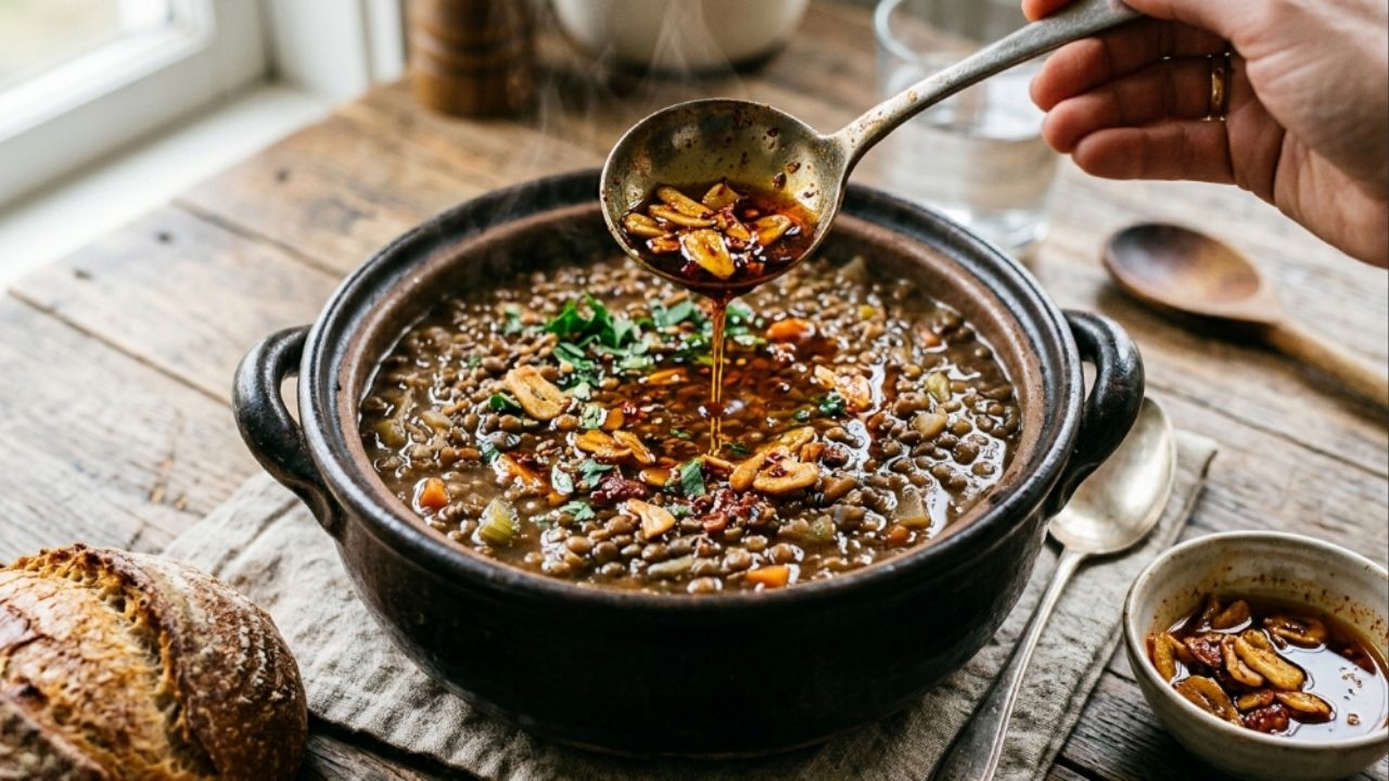 Um detalhe simples muda o sabor da lentilha.