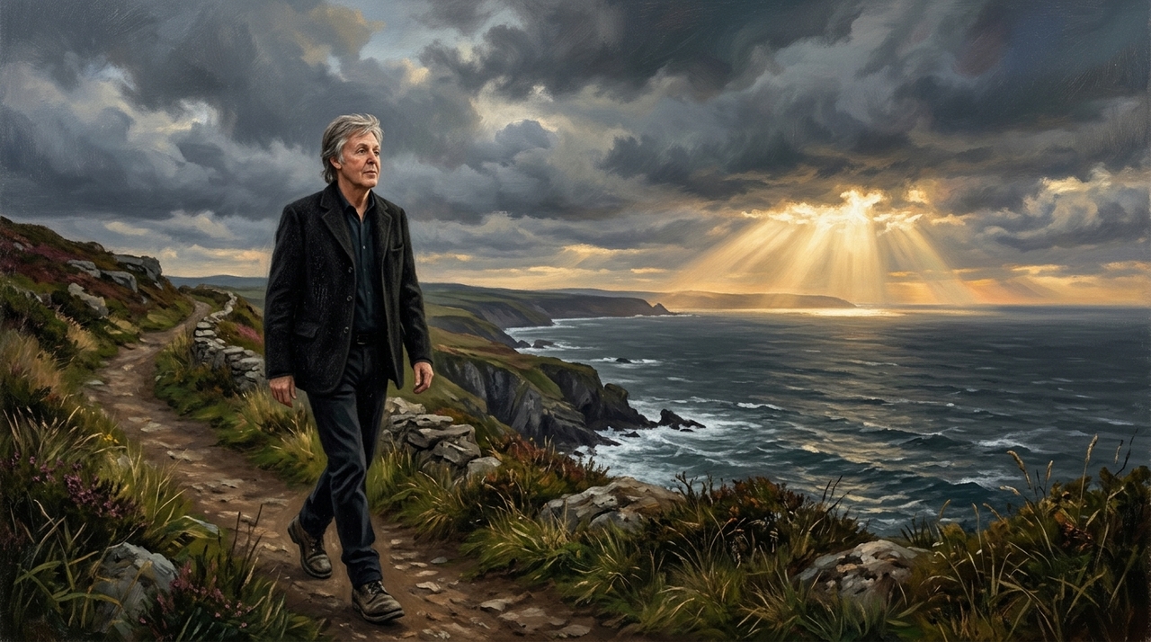 No texto sobre a reflexão de Paul McCartney sobre atitude, a frase aparece como convite a reinterpretar estados emocionais.