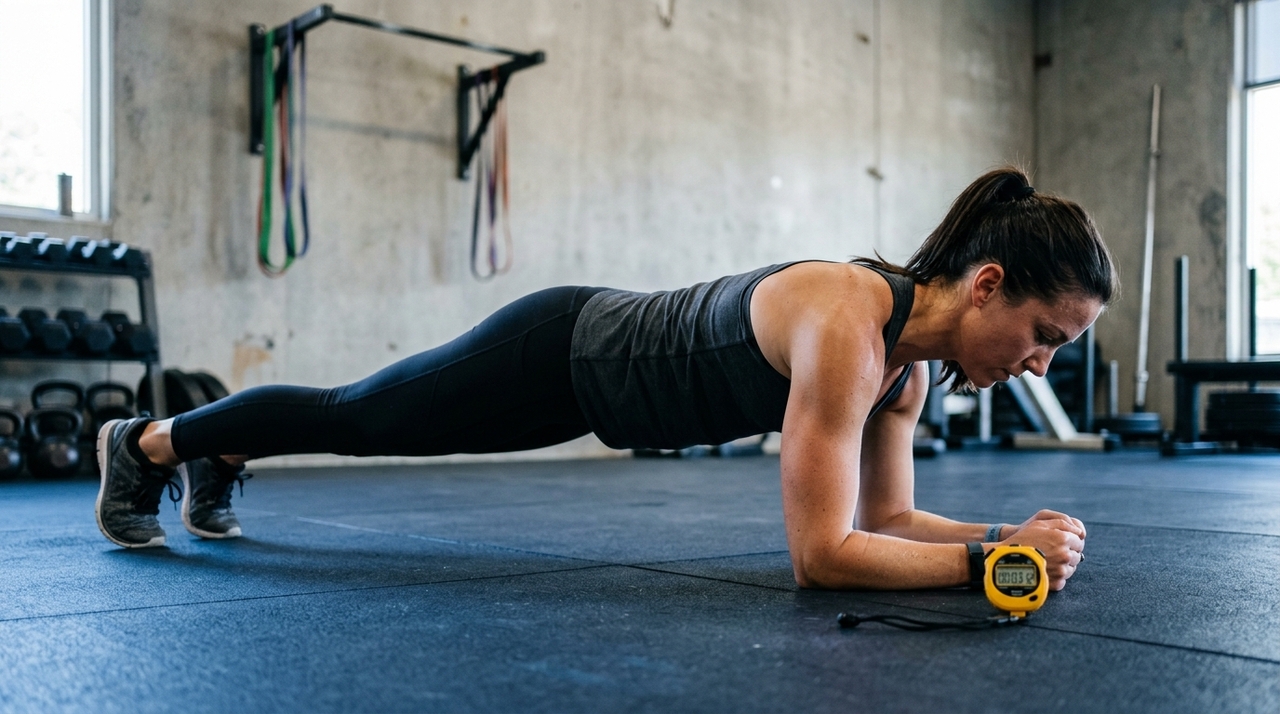 O desempenho na prancha costuma variar conforme fatores como idade, nível de atividade física e histórico de exercícios