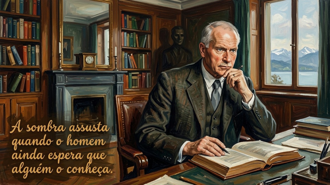 Encarar a própria sombra é um passo fundamental para o amadurecimento e a evolução pessoal. – Imagem gerada por IA