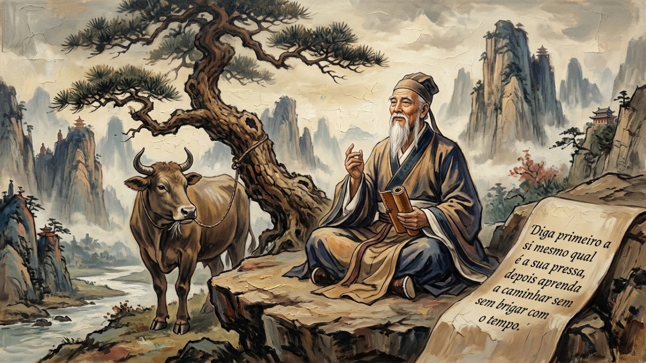 A sabedoria ancestral da filosofia oriental oferece caminhos práticos para resgatar a calma interior e encontrar harmonia no meio do caos urbano. – Imagem gerada por IA