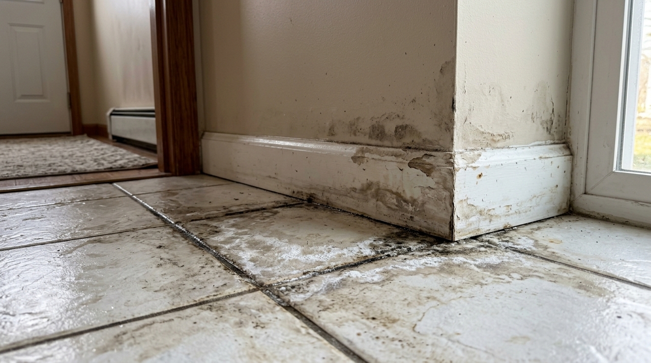 Como reparar um piso com manchas de umidade e evit