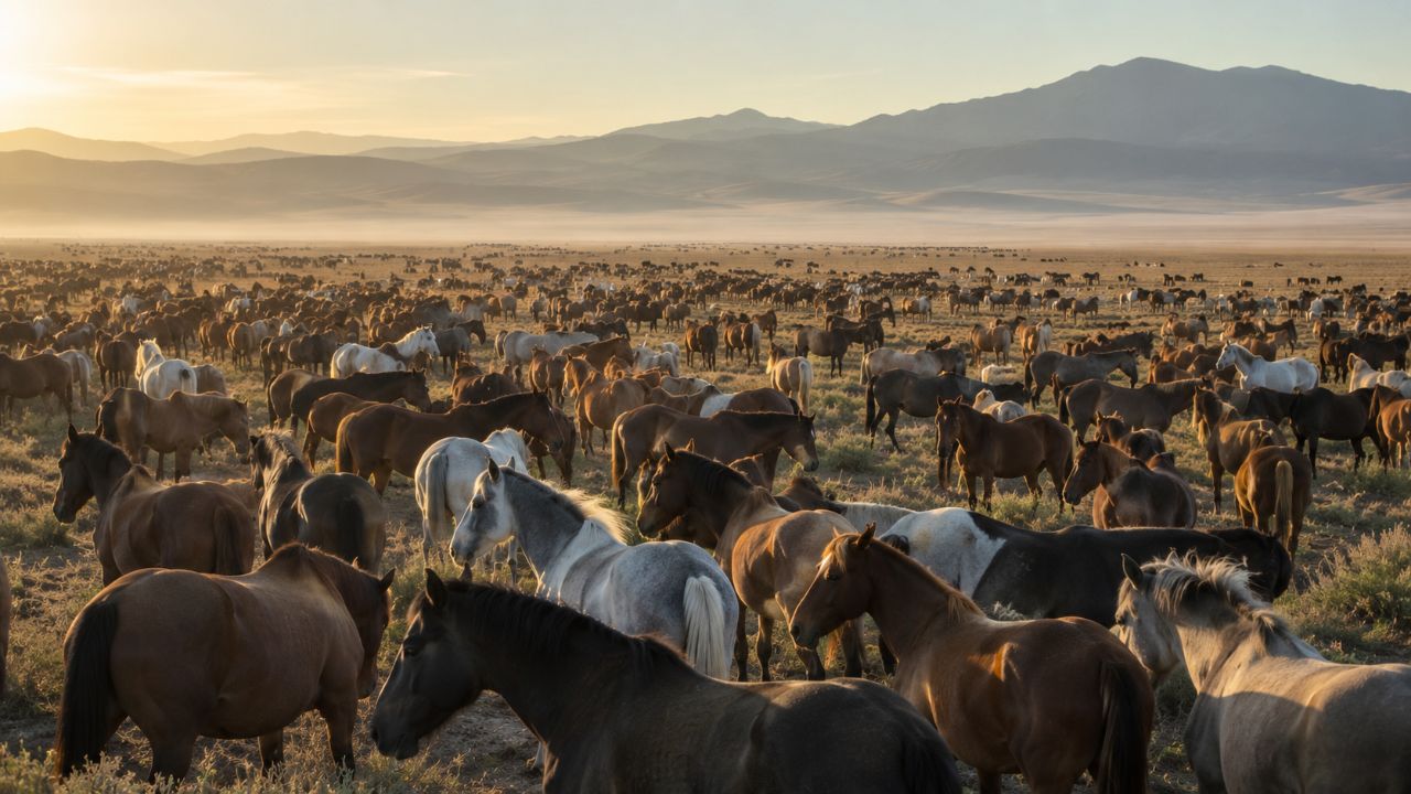 Custo e logística inviabilizam adoção e castração para conter a superpopulação de cavalos.