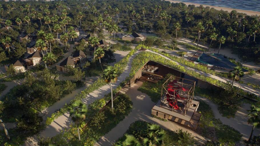 Vista do complexo onde ficará o Anantara Preá Ceará Resort