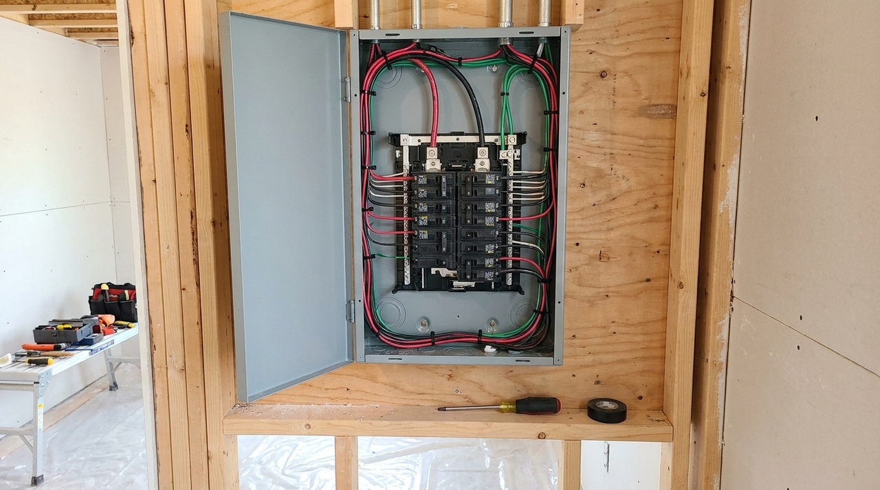 Reformas elétricas envolvem cálculo de carga, dimensionamento de cabos, escolha de disjuntores e dispositivos de proteção contra choques e surtos