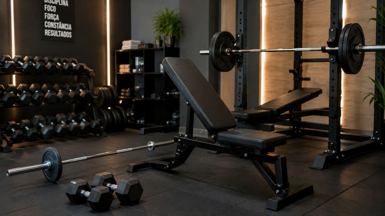 Uma rotina eficiente combina exercícios variados com dias planejados de treino e descanso.