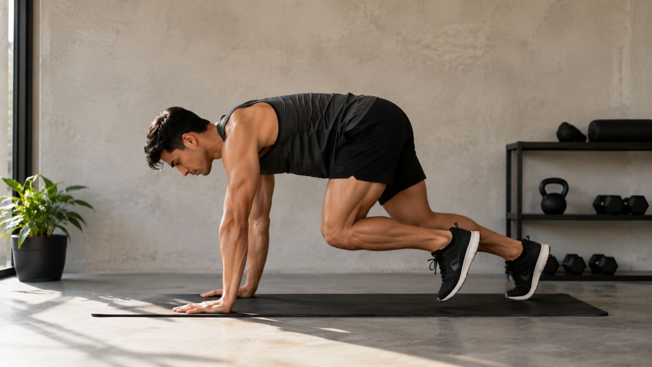 Esse exercício fortalece o corpo todo ao recrutar vários grupos musculares simultaneamente.