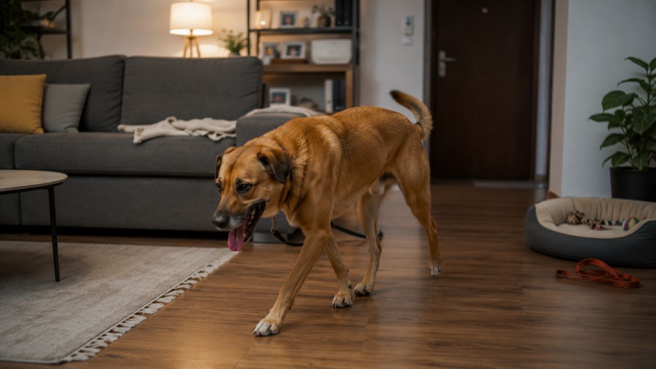 Comportamentos como ofegar, latir ou puxar a guia em excesso sinalizam estresse oculto no cão.