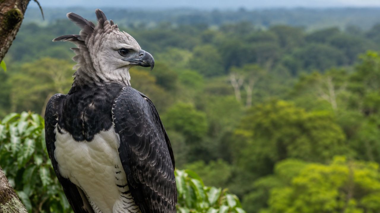 A harpia é essencial para o equilíbrio ecológico e indica a saúde das florestas tropicais.
