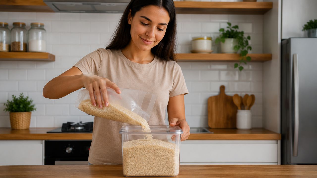 Renovar o arroz regularmente preserva a limpeza e o simbolismo de abundância e renovação.