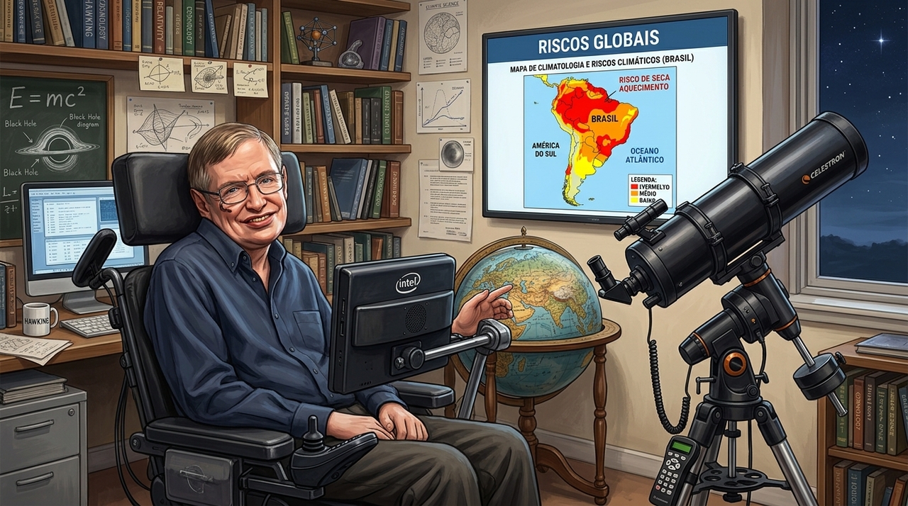 O alerta de Hawking reunia diferentes tipos de risco.