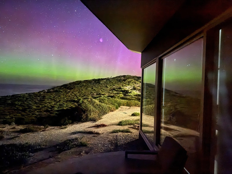 O Southern Ocean Lodge tem programa para quem deseja contemplar a aurora austral