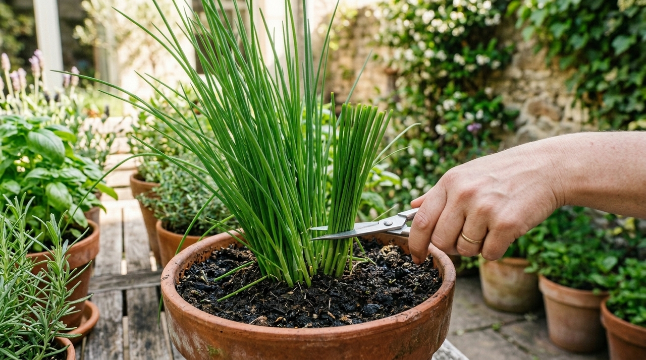 Uma dica para cultivar cebolinha no vaso para que ela rebrot