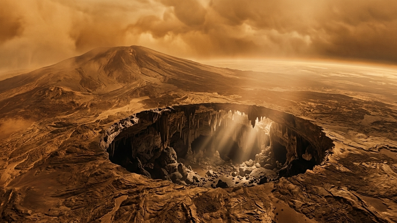 Cientistas encontram a primeira caverna gigante em Vênus