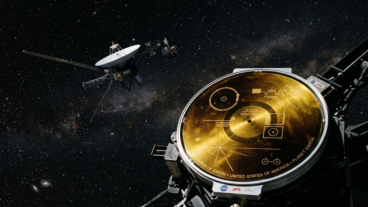 Em 1977 Carl Sagan colocou um disco de ouro na sonda Voyager