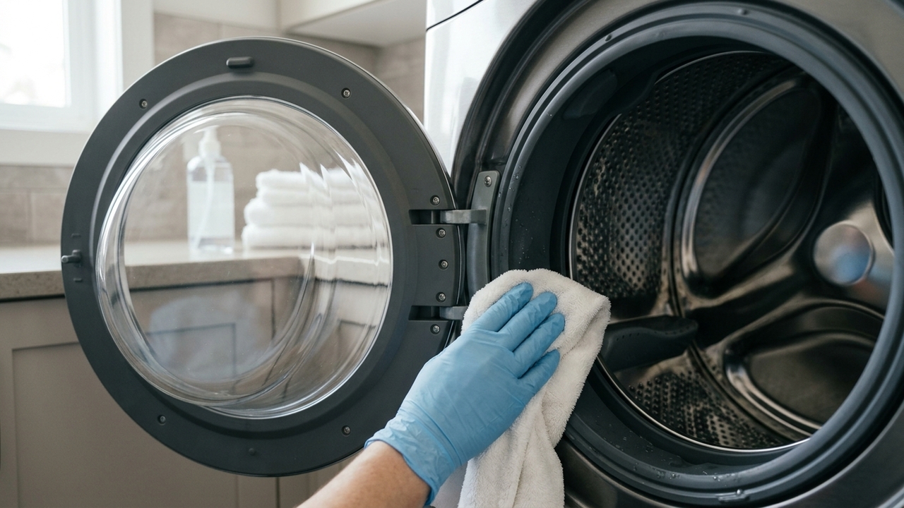Papel-toalha e água sanitária resolvem um problema comum da máquina
