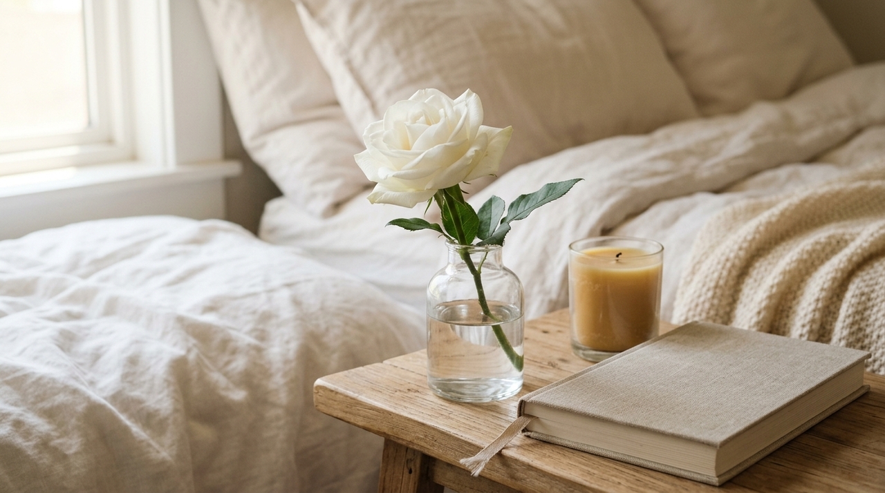 Quem segue essa tradição costuma escolher uma flor fresca e colocá la em um vaso limpo próximo à cama.