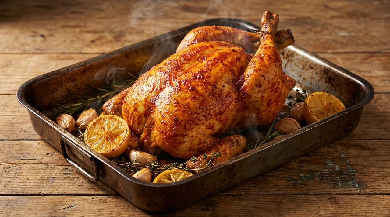 O ideal é temperar o frango com antecedência para que a carne absorva melhor os sabores.