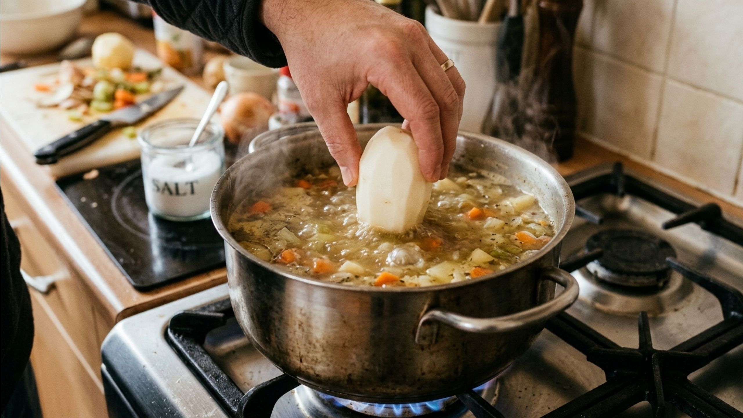 Como salvar comida muito salgada usando apenas uma batata: o