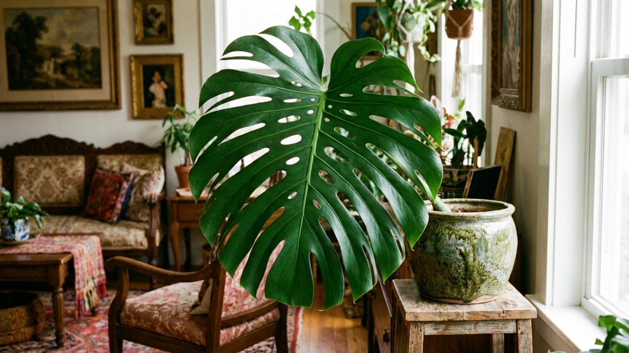 A monstera transforma qualquer ambiente interno com sua beleza tropical e elegância marcante.